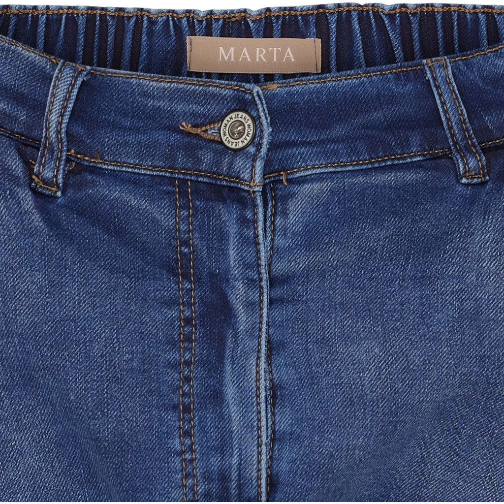 MARTA DU CHATEAU Marta du Chateau dame bukser MdcOttavia MDC223-1784 Jeans Blue Denim