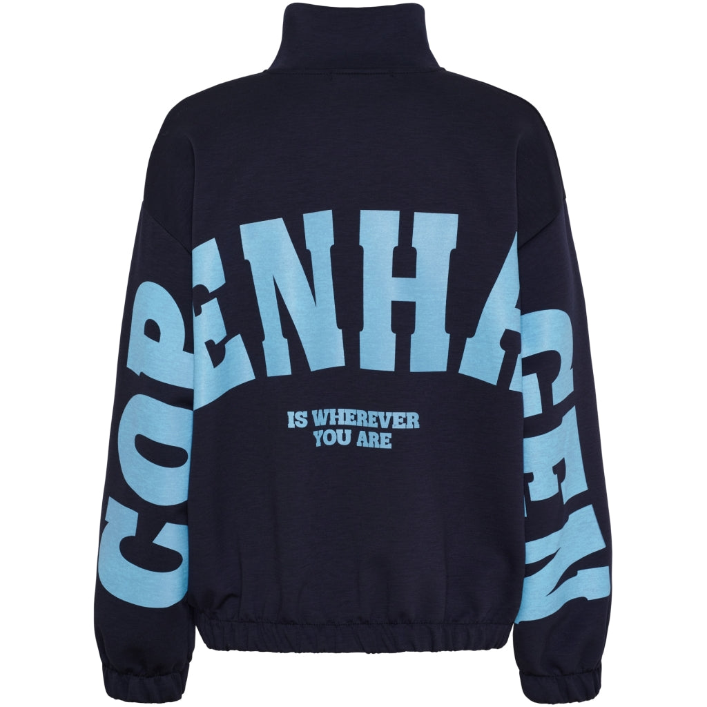 MARTA DU CHATEAU Marta du Chateau dame cardigan MdcNete 22669 Cardigan Navy/Sky