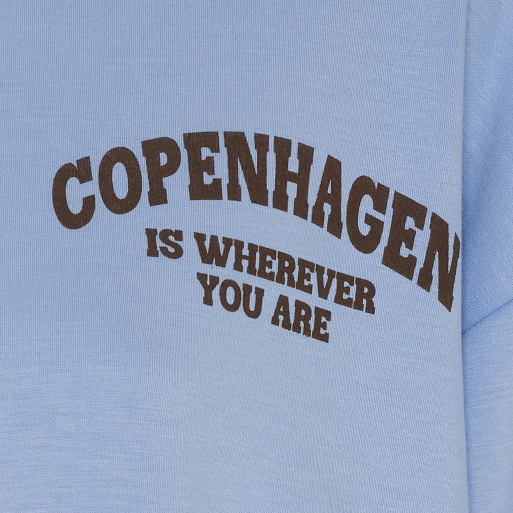 MARTA DU CHATEAU Marta du Chateau dame cardigan MdcNete 22669 Cardigan Sky Blue/Brown