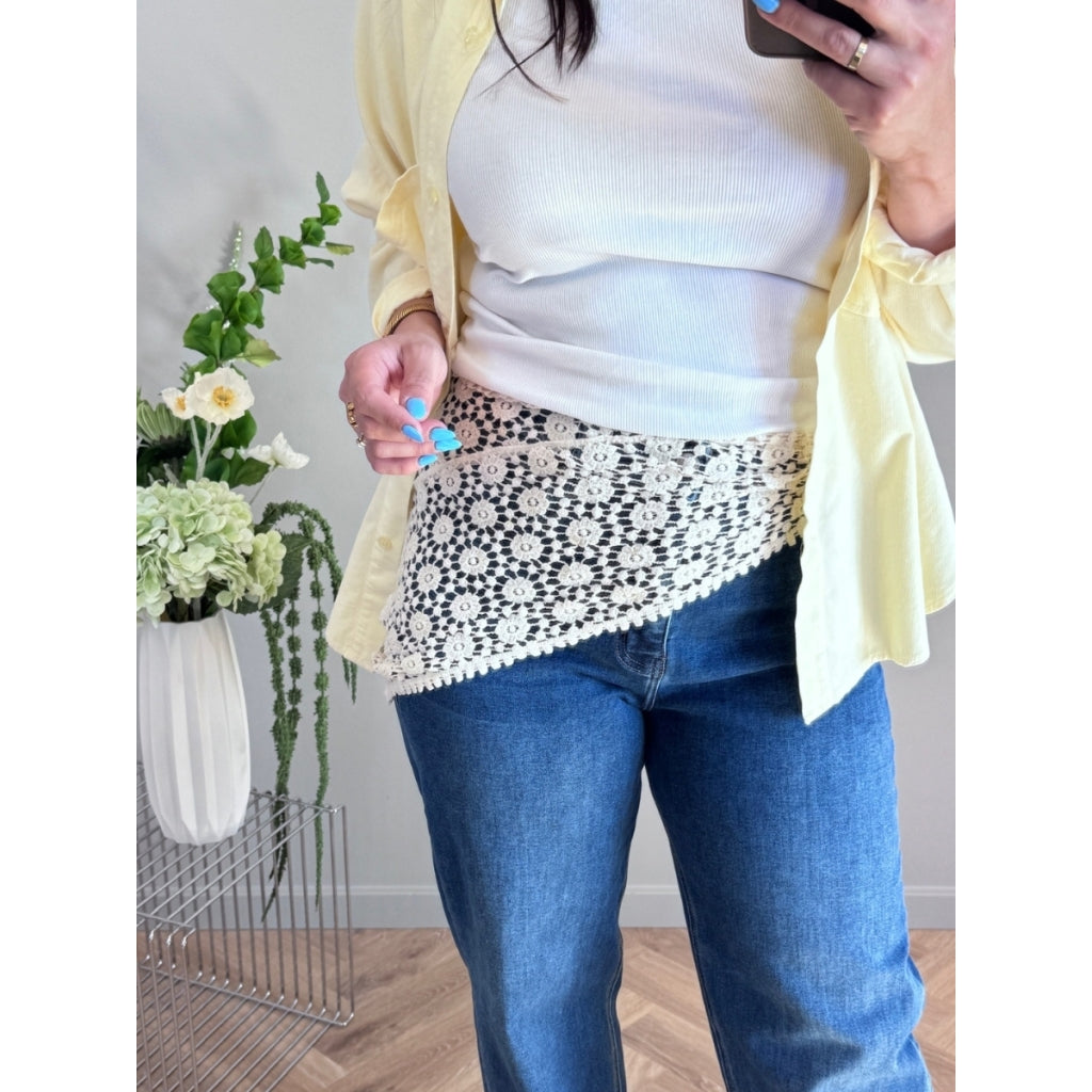 MARTA DU CHATEAU Marta du Chateau dame hofte tørklæde MdcZaya BA-3508 Scarf Beige