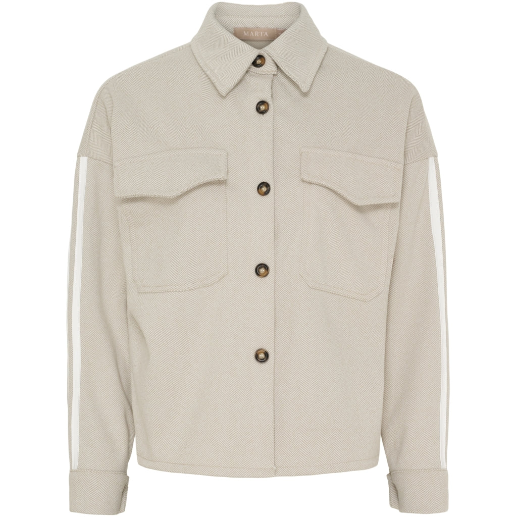 MARTA DU CHATEAU Marta du Chateau dame jakke MdcAvalon 258918PM Shirt Beige1