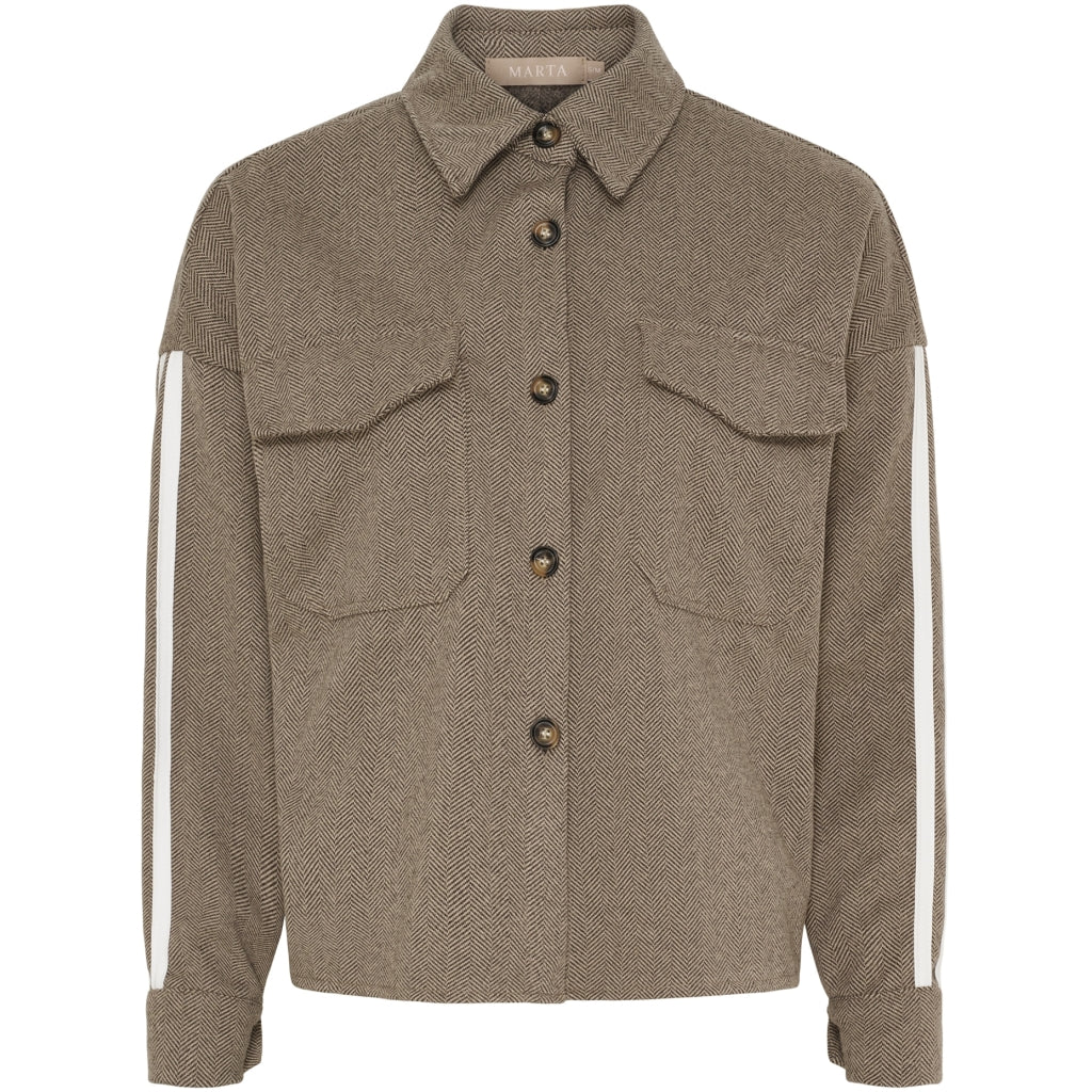MARTA DU CHATEAU Marta du Chateau dame jakke MdcAvalon 258918PM Shirt Brown4
