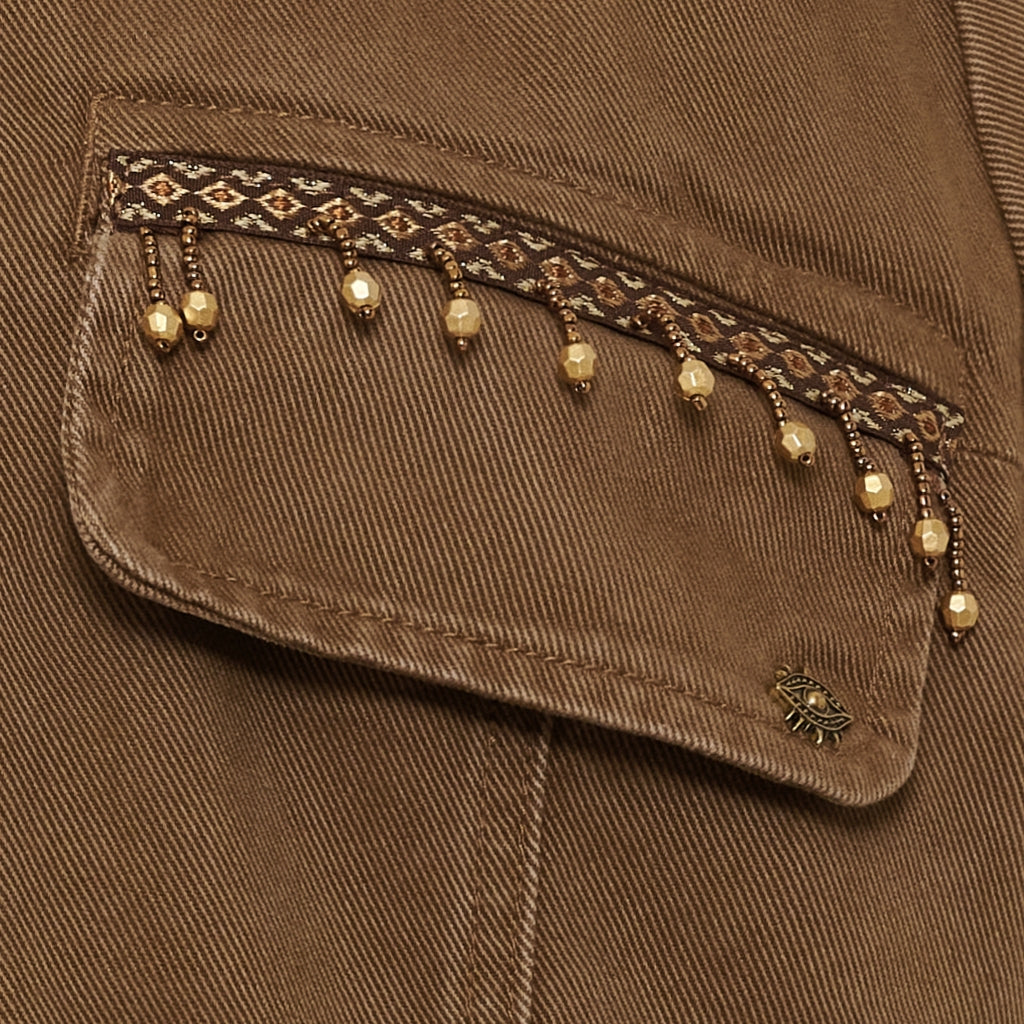 MARTA DU CHATEAU Marta du Chateau dame jakke MdcAviana SW3187 Jacket Camello