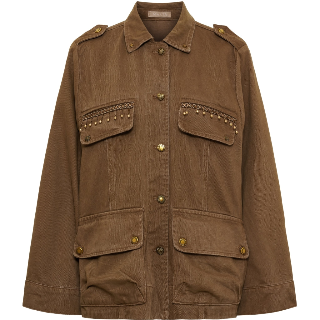 MARTA DU CHATEAU Marta du Chateau dame jakke MdcAviana SW3187 Jacket Camello