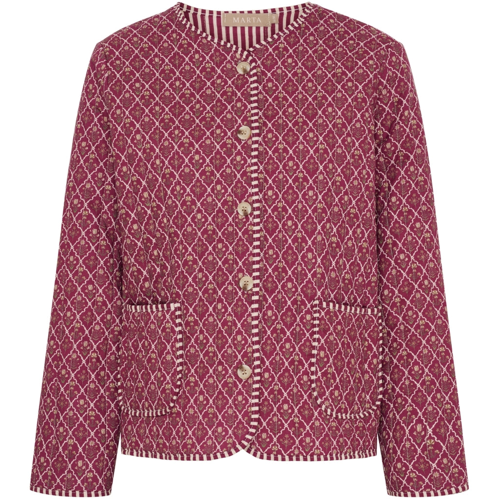 MARTA DU CHATEAU Marta du Chateau dame jakke MdcAvril 86567 Jacket Bordeaux