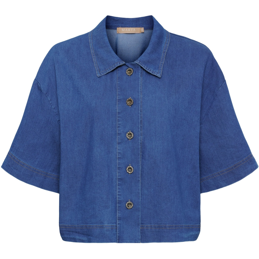 MARTA DU CHATEAU Marta du Chateau dame jakke MdcBelisa SW38872M Jacket Medium Blue