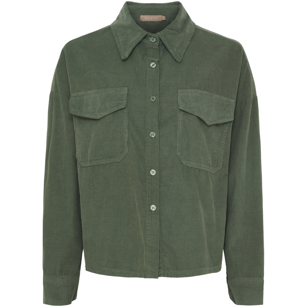 MARTA DU CHATEAU Marta du Chateau dame jakke MdcBirdie 258918V Shirt Kaki176