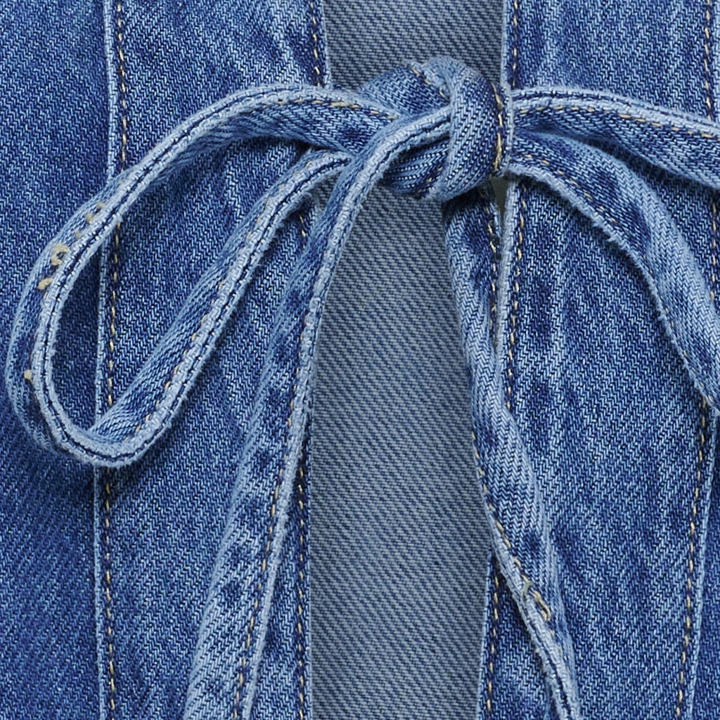 MARTA DU CHATEAU Marta du Chateau dame jakke MdcErin MDC248-V9105 Denim Jacket Blue Denim
