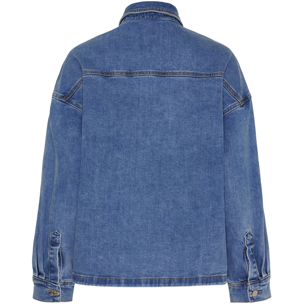 MARTA DU CHATEAU Marta du Chateau dame jakke MdcMilja MDC238-V9079A Shirt Blue Denim