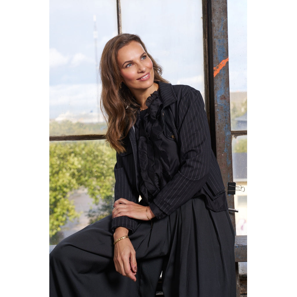 MARTA DU CHATEAU Marta du Chateau dame jakke MdcOpal 83769 Jacket Black6