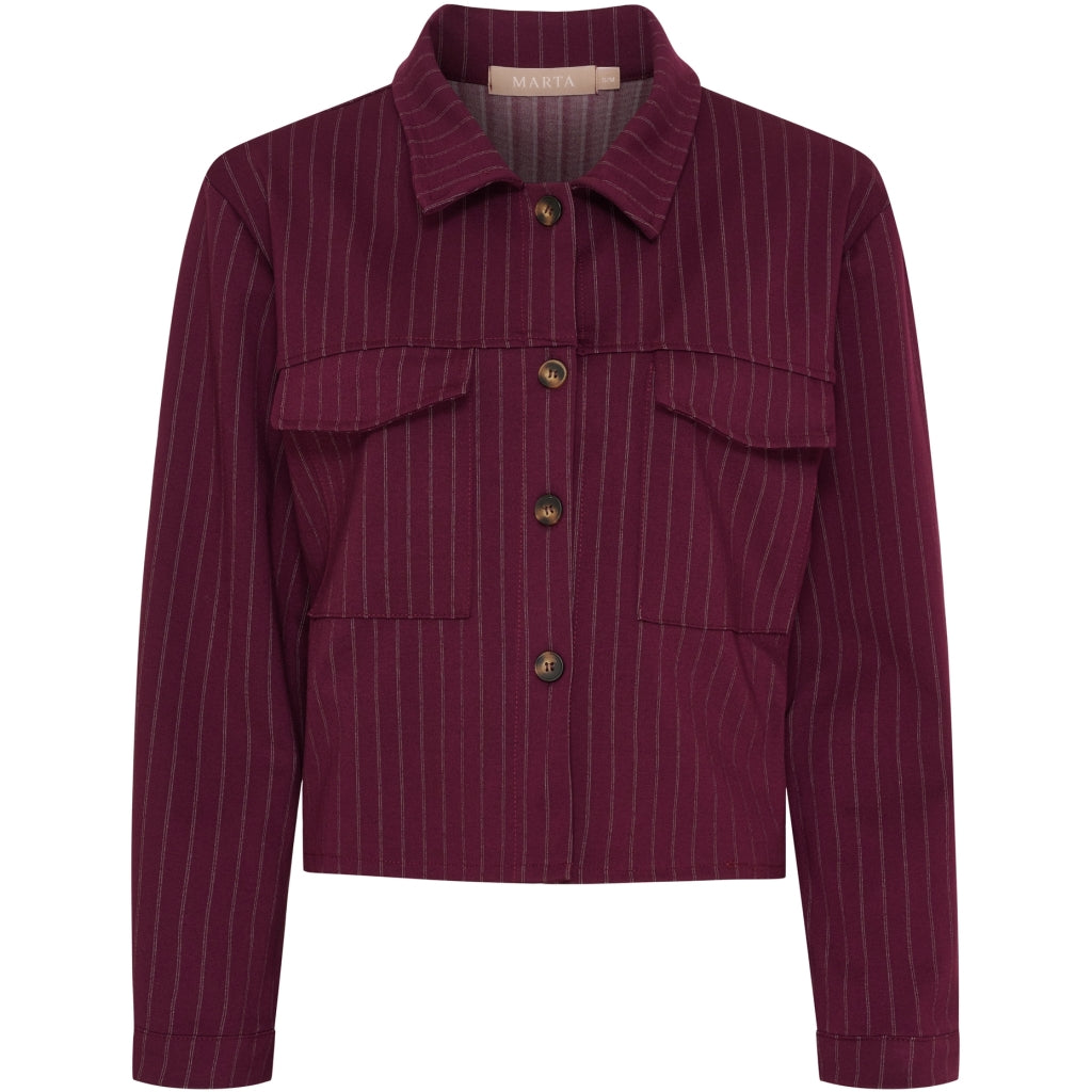 MARTA DU CHATEAU Marta du Chateau dame jakke MdcOpal 83769 Jacket Bordeaux6269