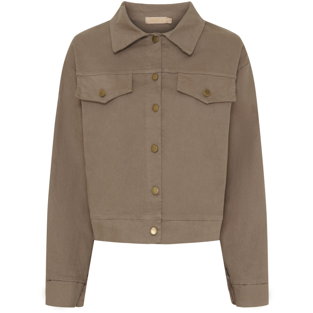 MARTA DU CHATEAU Marta du Chateau dame jakke MdcPaloma 21536 Restudsalg Fango