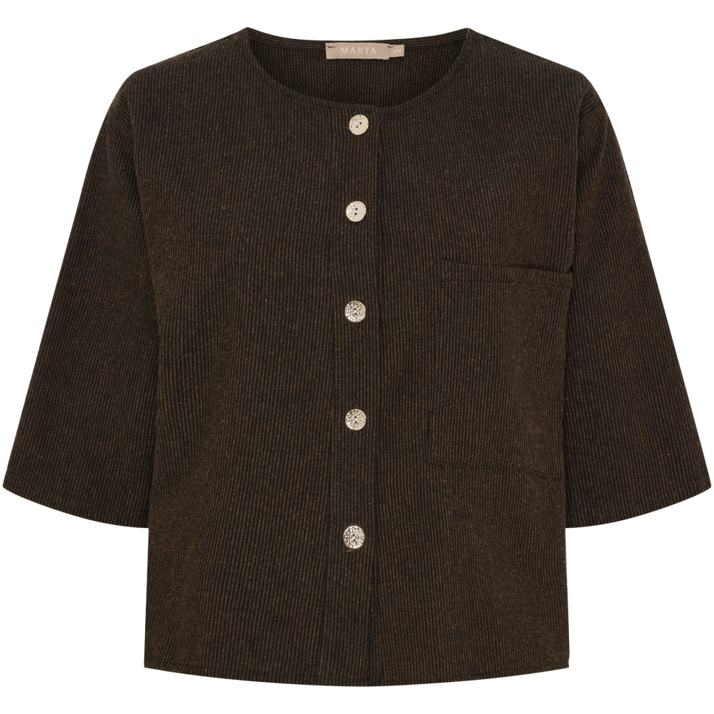 MARTA DU CHATEAU Marta du Chateau dame jakke MdcTamara 6878 Jacket Brown6