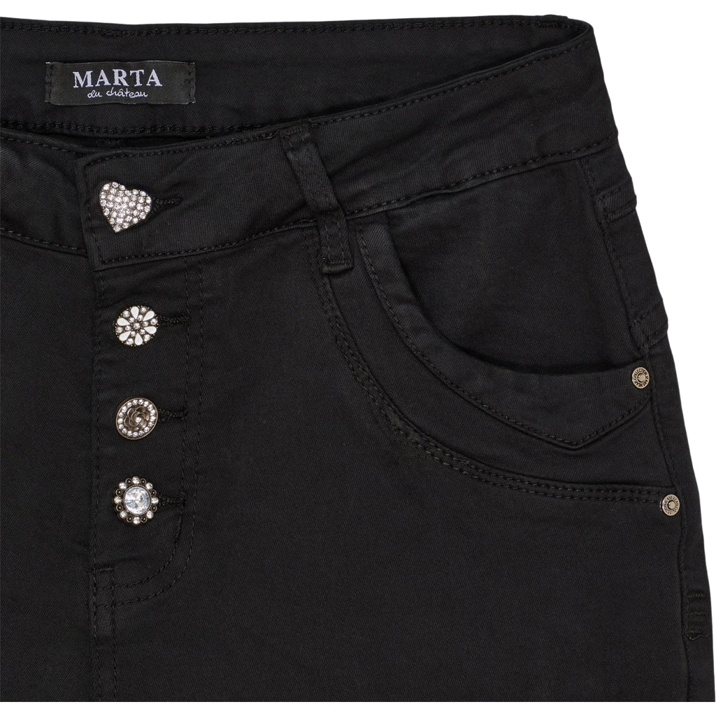 MARTA DU CHATEAU Marta du Chateau dame jeans MdcNahla MDC227-2533 Jeans Black Denim
