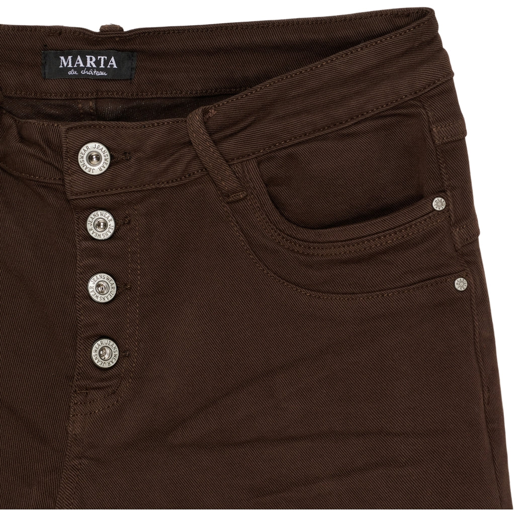 MARTA DU CHATEAU Marta du Chateau dame jeans MdcNoma MDC230-8710 Jeans Brown