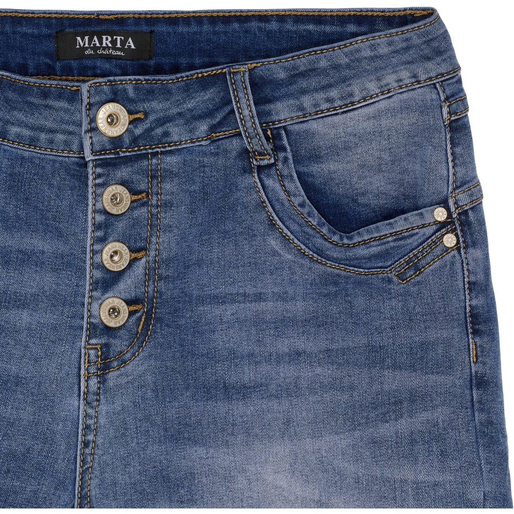 MARTA DU CHATEAU Marta du Chateau dame jeans MdcSolene MDC202-2261 Jeans Blue Denim