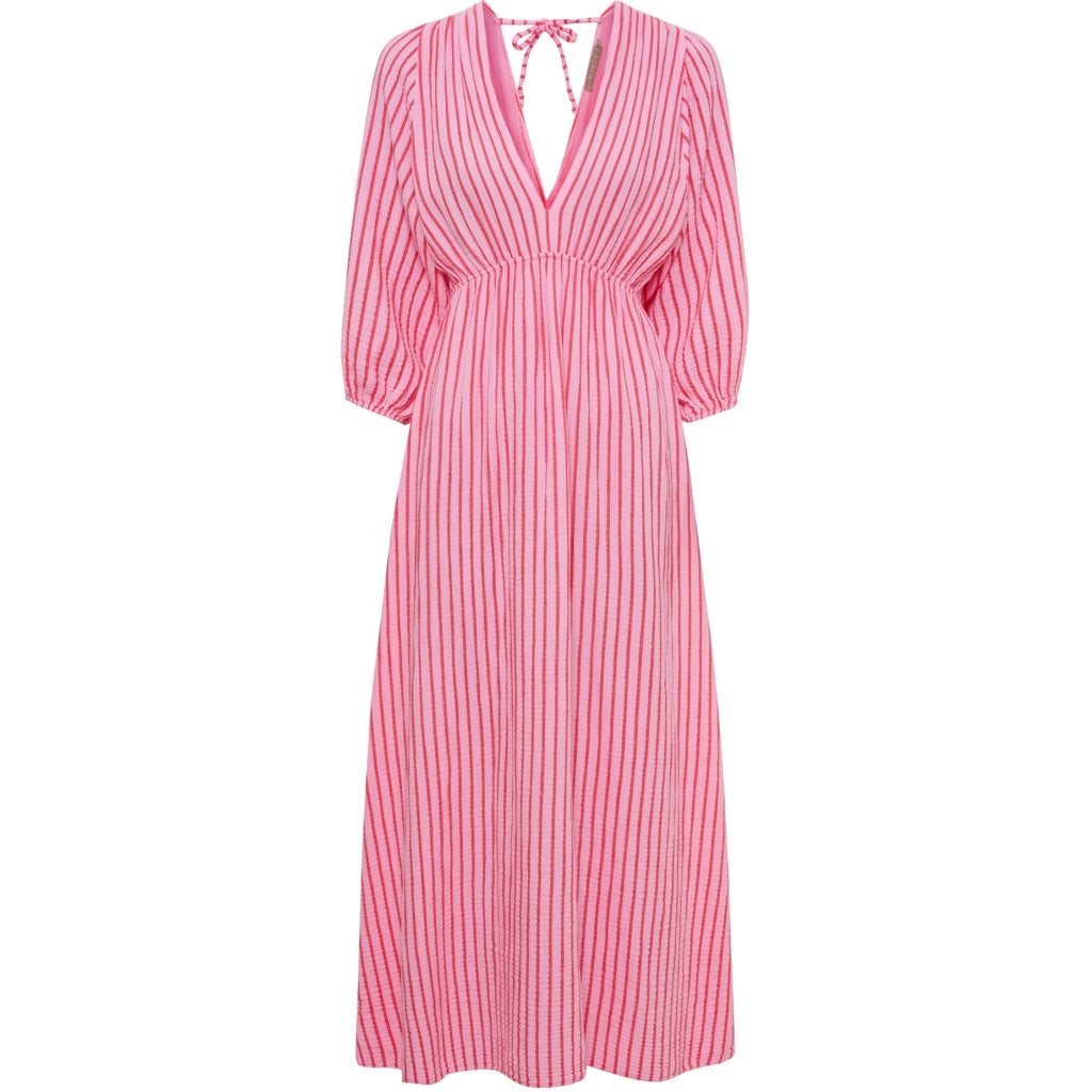 MARTA DU CHATEAU Marta du Chateau dame kjole MdcClario 84642 Dress Red/Baby Pink