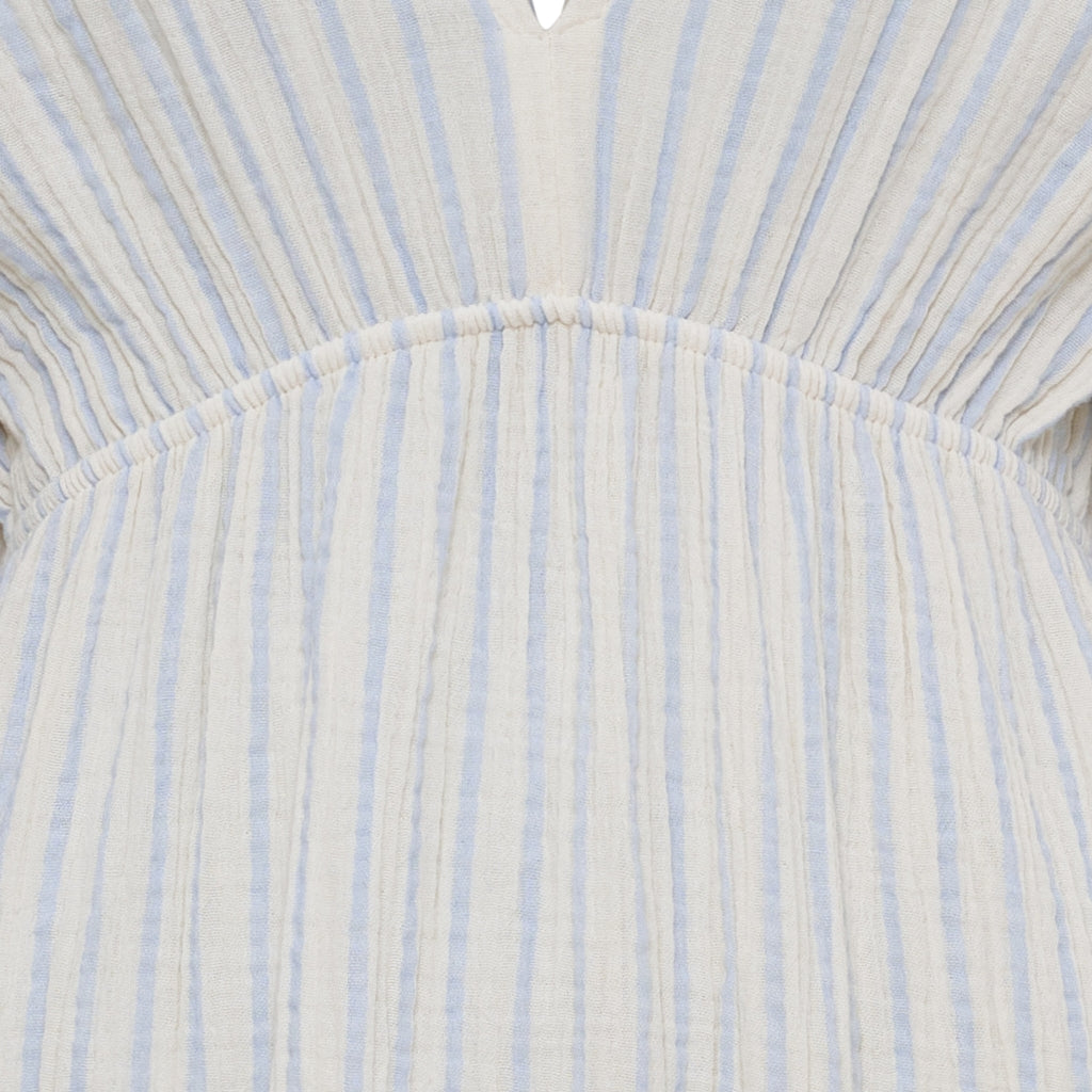 MARTA DU CHATEAU Marta du Chateau dame kjole MdcClario 84642 Dress Sky Blue/Burro