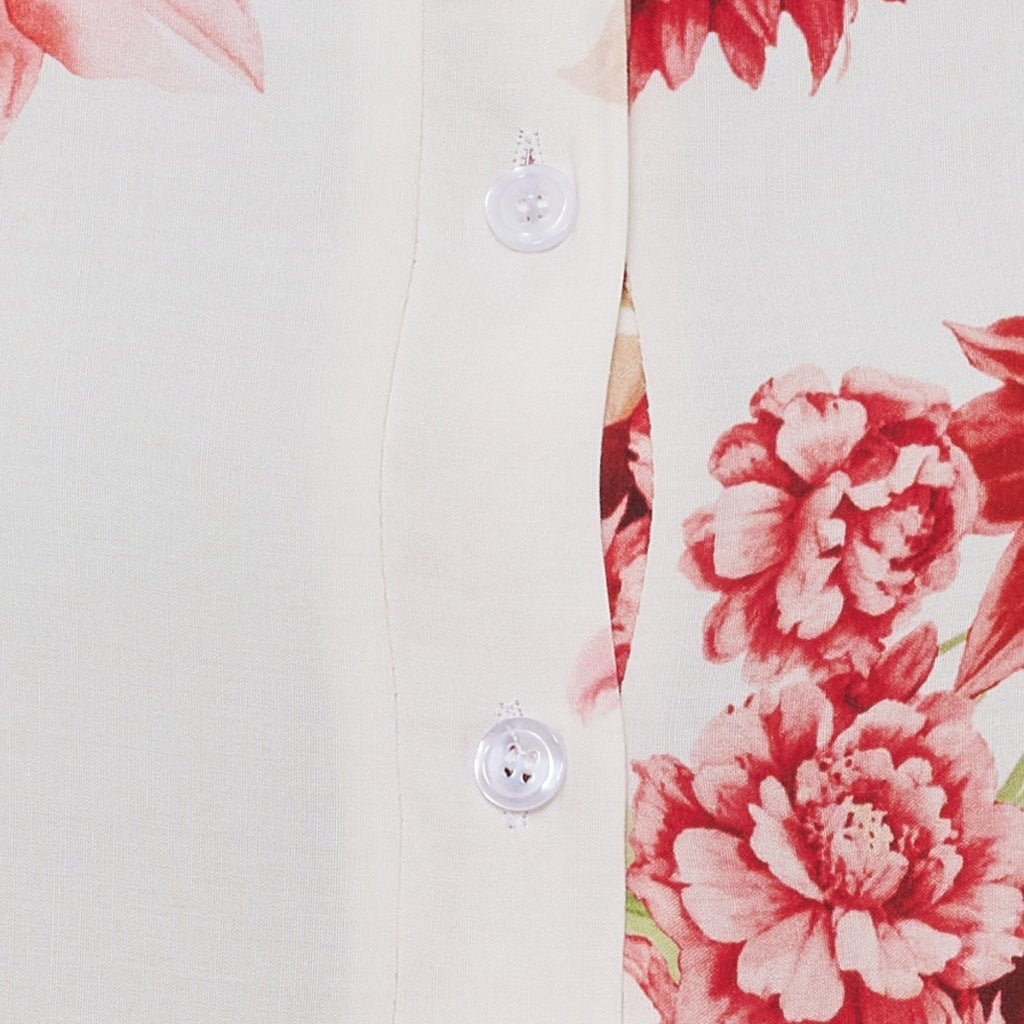 MARTA DU CHATEAU Marta du Chateau dame kjole MdcFlorielle 269202 Dress Red Flower