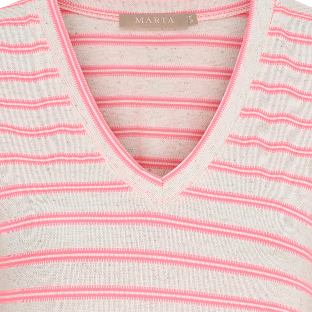 MARTA DU CHATEAU Marta du Chateau dame kjole MdcIngfrid 7334 Dress Beige/Pink