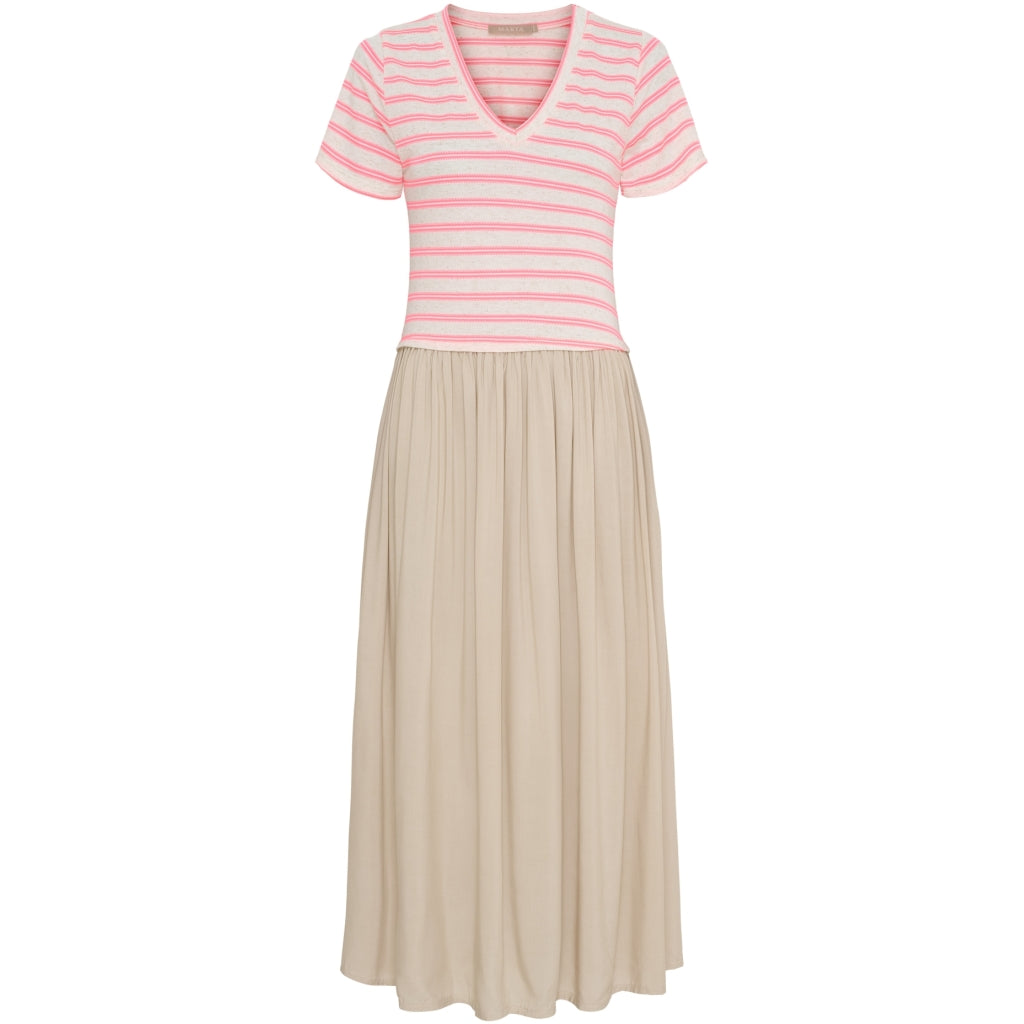 MARTA DU CHATEAU Marta du Chateau dame kjole MdcIngfrid 7334 Dress Beige/Pink