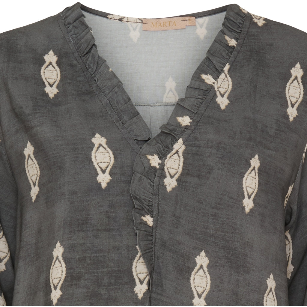 MARTA DU CHATEAU Marta du Chateau dame kjole MdcMariana 6427 Dress Grigio7308pf