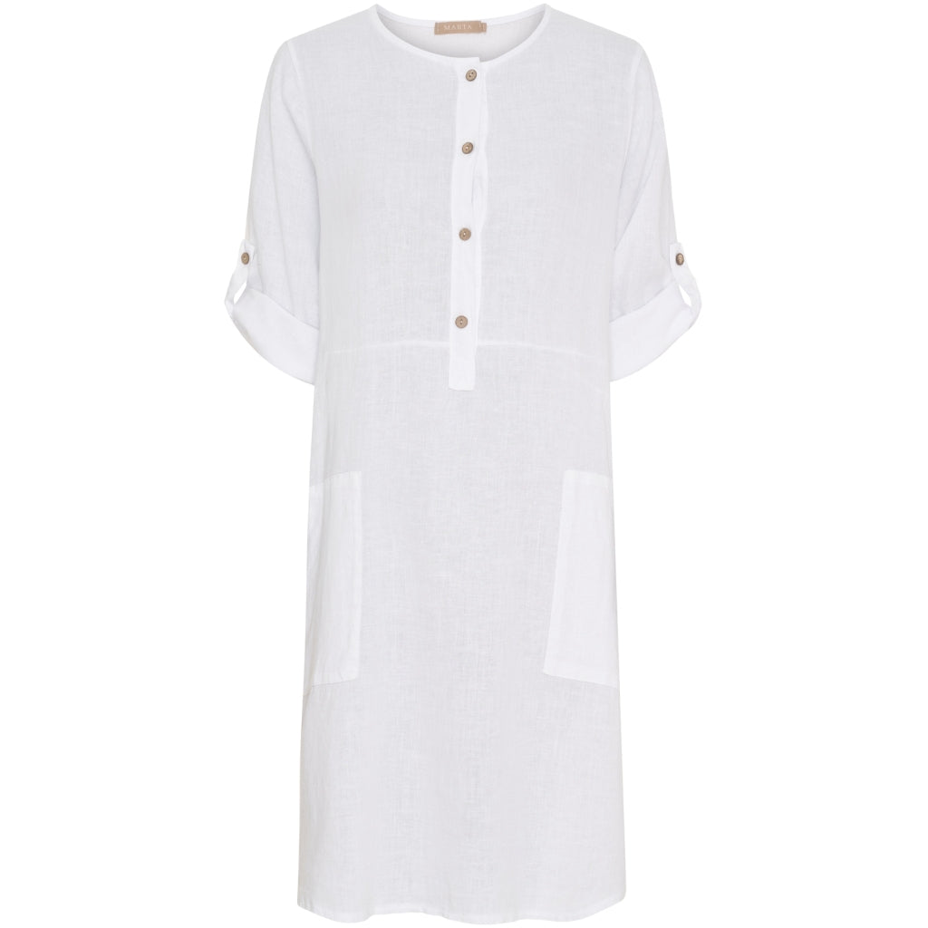 MARTA DU CHATEAU Marta du Chateau dame kjole MdcMariella 259088 Dress Optical White