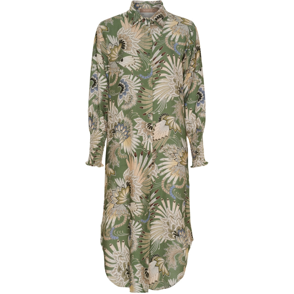 MARTA DU CHATEAU Marta du Chateau dame kjole MdcMoss 7617- Dress Military7663tpg