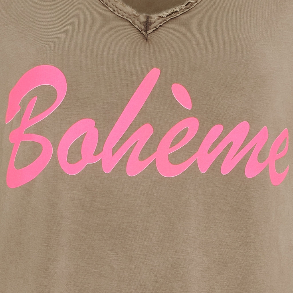 MARTA DU CHATEAU Marta du Chateau dame kjole MdcRosalia 22625 Dress Marrone/Fuxia Fluo