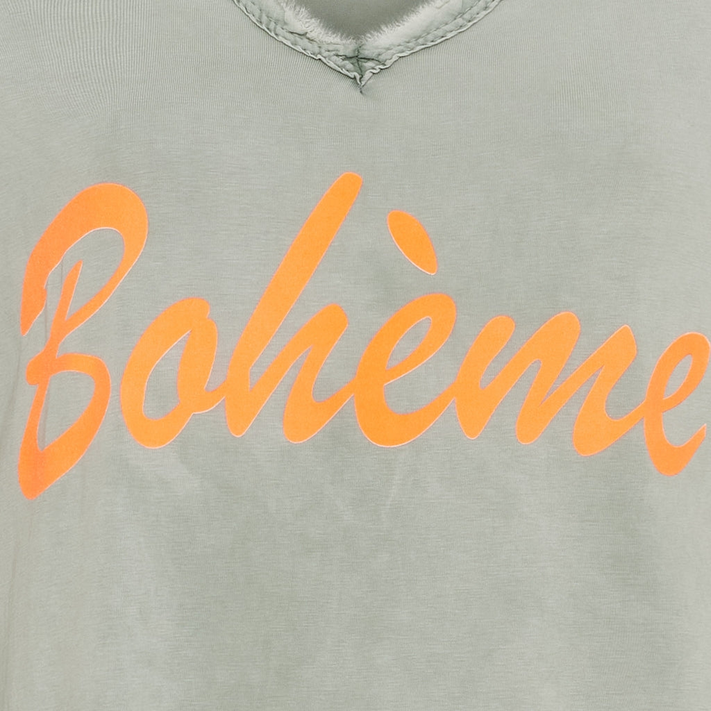 MARTA DU CHATEAU Marta du Chateau dame kjole MdcRosalia 22625 Dress Military/Arancio Fluo