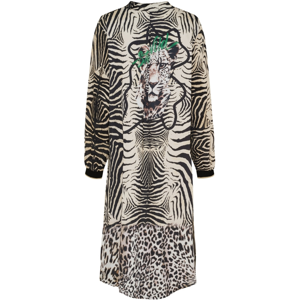 MARTA DU CHATEAU Marta du Chateau dame kjole MdcValerie 32157 Dress Nero Zebra