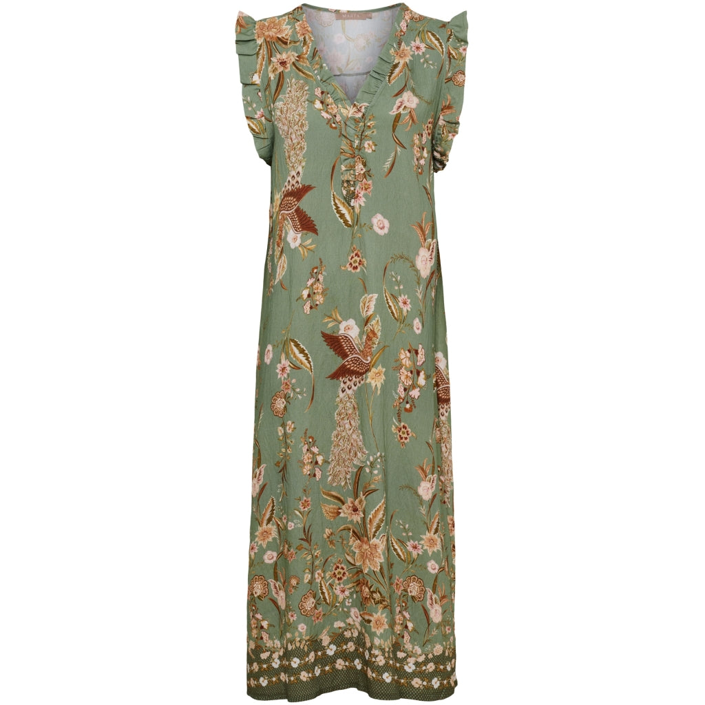 MARTA DU CHATEAU Marta du Chateau dame kjole MdcVigdis 6303 Dress Kaki3142Tps