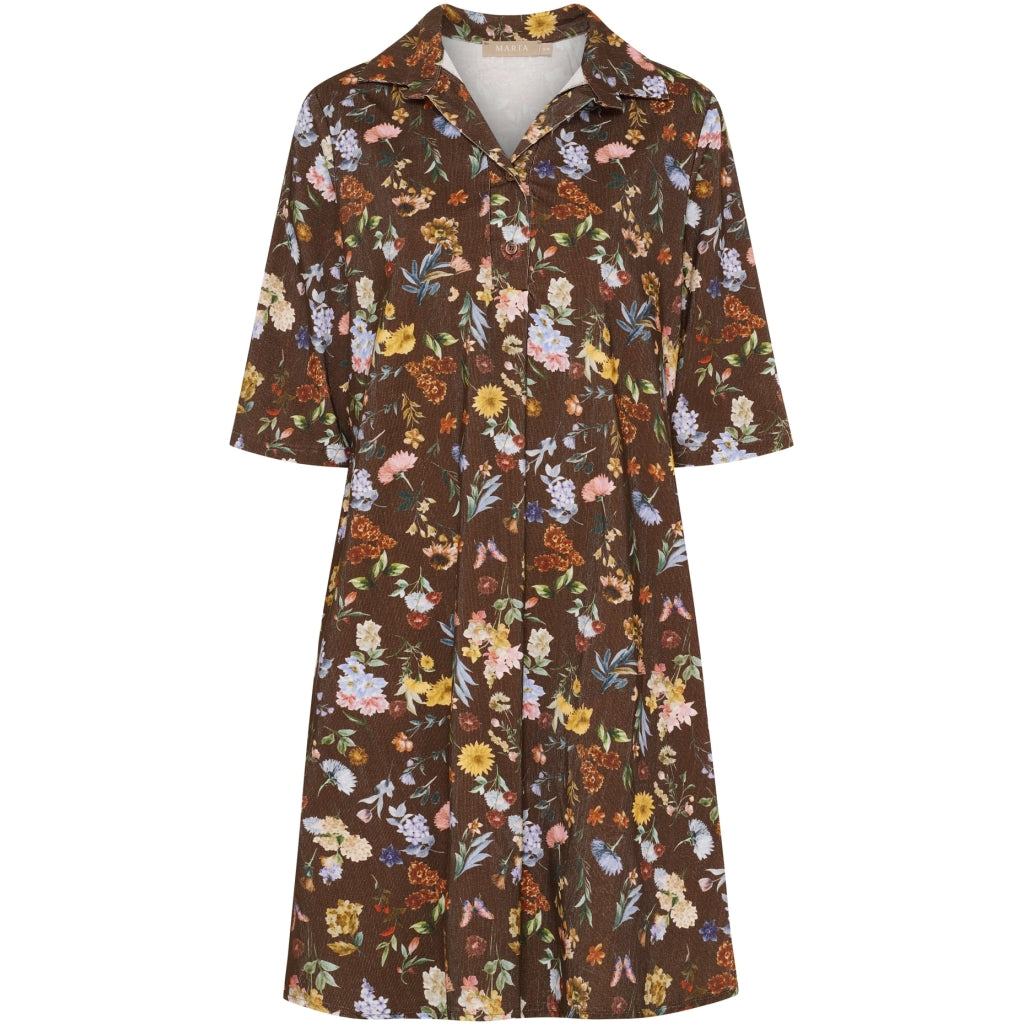 MARTA DU CHATEAU Marta du Chateau dame kjole MdcWildrose 259351V Dress Brown Print