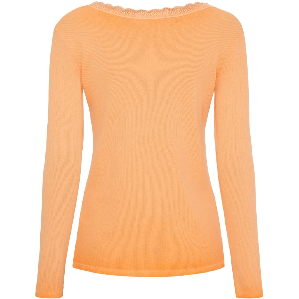 MARTA DU CHATEAU Marta du Chateau dame langærmet T-Shirt MdcBelinda 24160 LS Tee Arancio