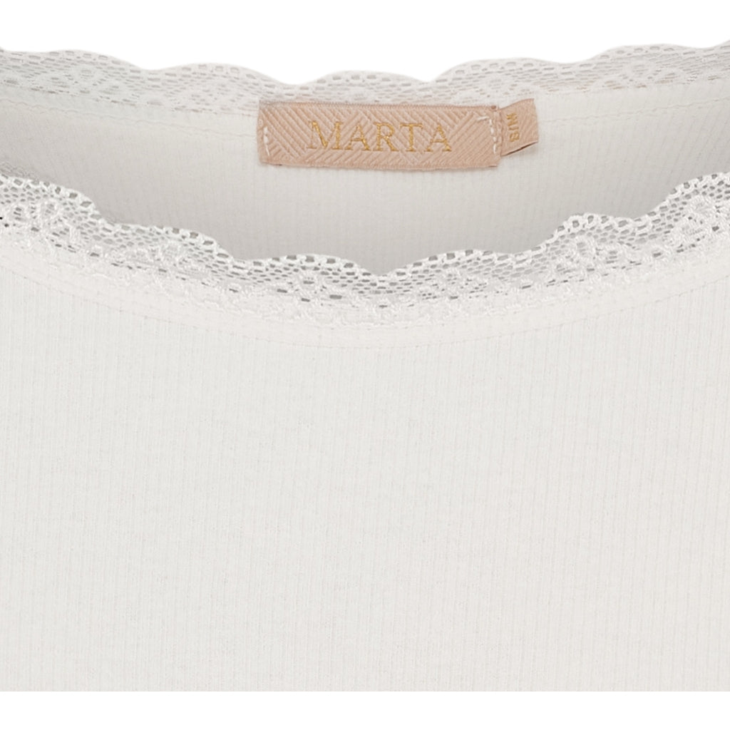 MARTA DU CHATEAU Marta du Chateau dame langærmet T-Shirt MdcBelinda 24160 LS Tee Panna