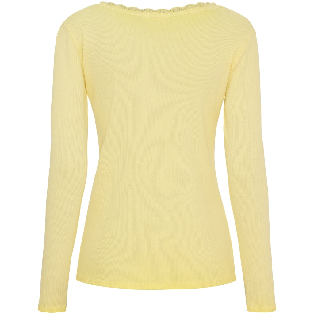 MARTA DU CHATEAU Marta du Chateau dame langærmet T-Shirt MdcBelinda 24160 LS Tee Yellow