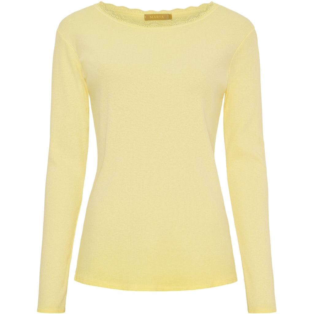 MARTA DU CHATEAU Marta du Chateau dame langærmet T-Shirt MdcBelinda 24160 LS Tee Yellow