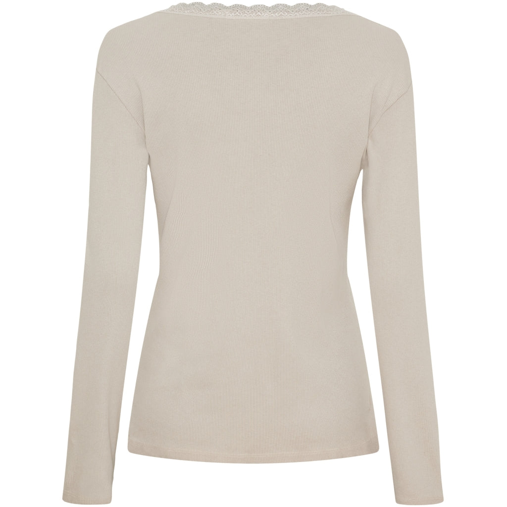 MARTA DU CHATEAU Marta du Chateau dame langærmet T-Shirt MdcCalista 2500 LS Tee Beige