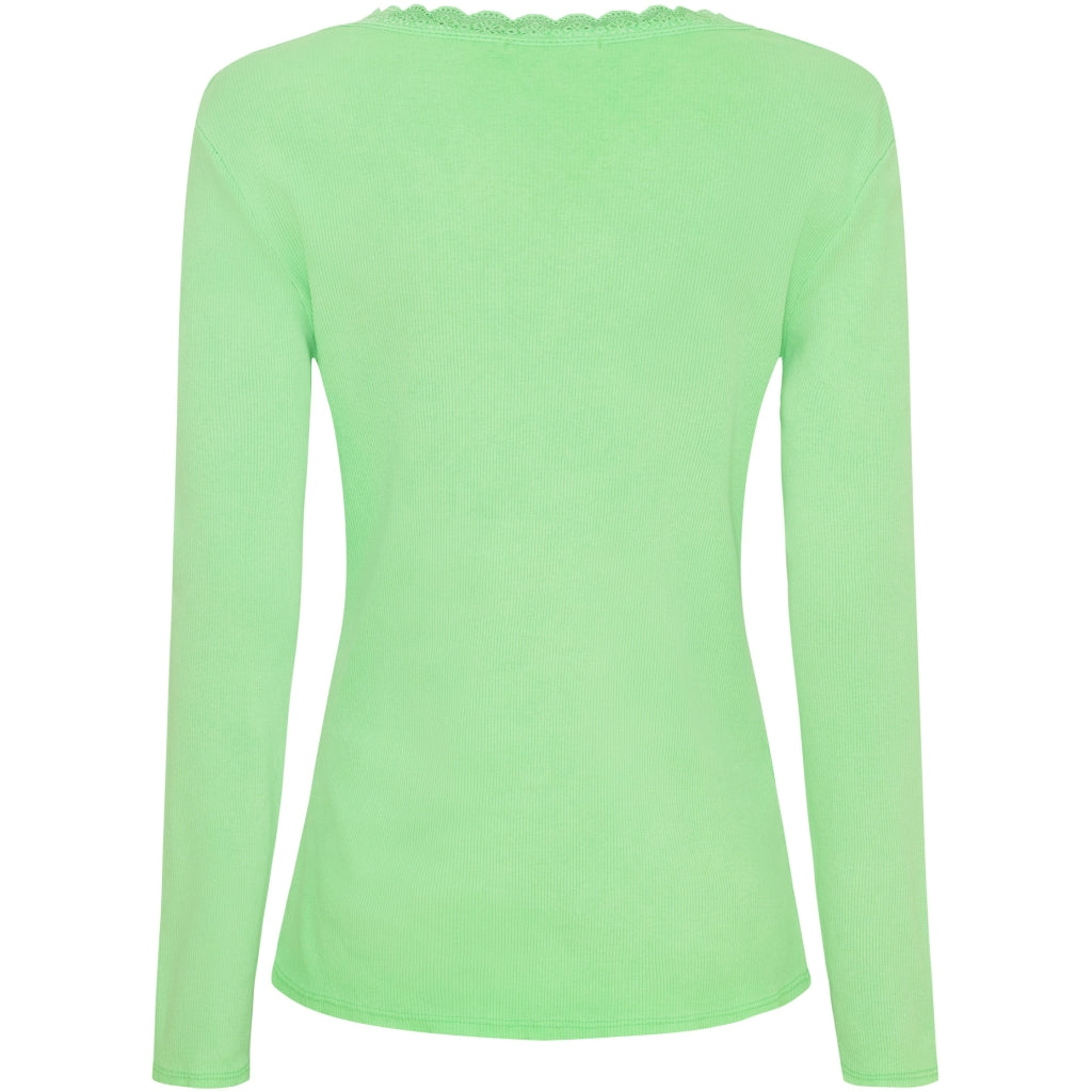 MARTA DU CHATEAU Marta du Chateau dame langærmet T-Shirt MdcCalista 2500 LS Tee Green Neo