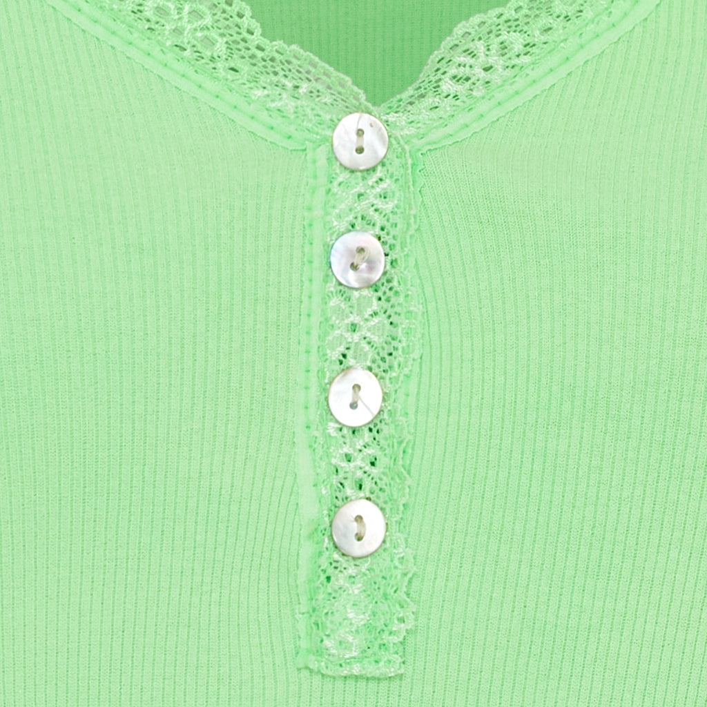 MARTA DU CHATEAU Marta du Chateau dame langærmet T-Shirt MdcCalista 2500 LS Tee Green Neo