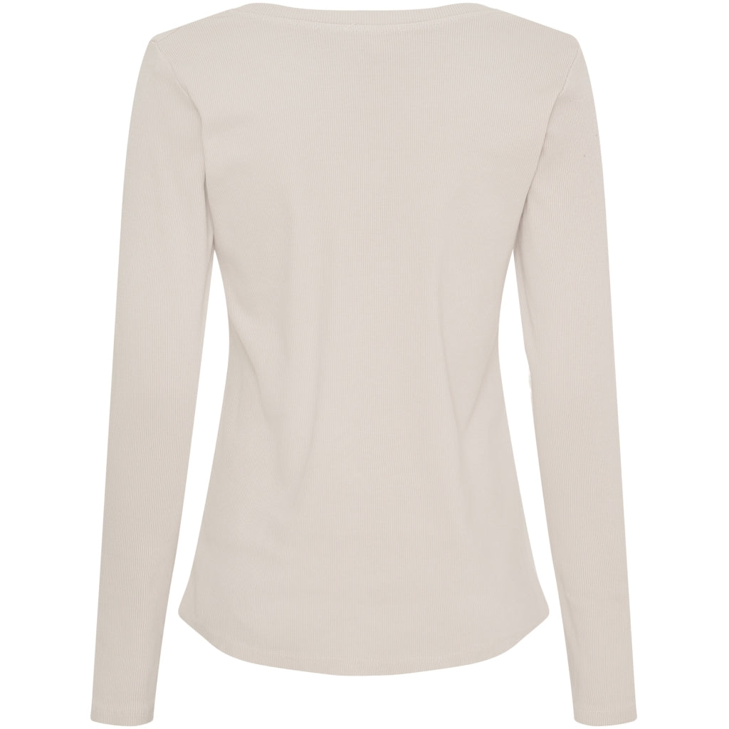 MARTA DU CHATEAU Marta du Chateau dame langærmet T-Shirt MdcMagali 2553 LS Tee Beige