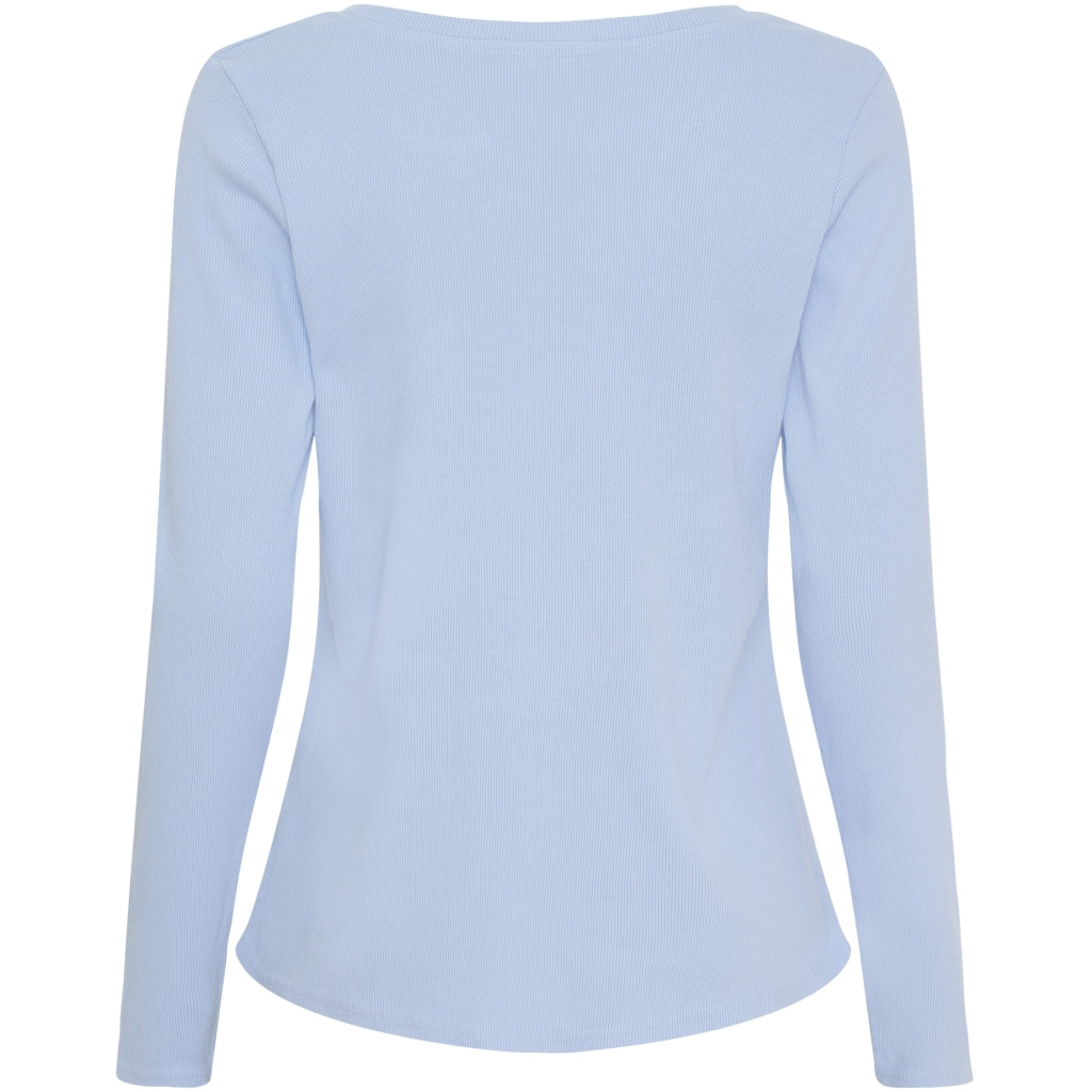 MARTA DU CHATEAU Marta du Chateau dame langærmet T-Shirt MdcMagali 2553 LS Tee Sky Blue