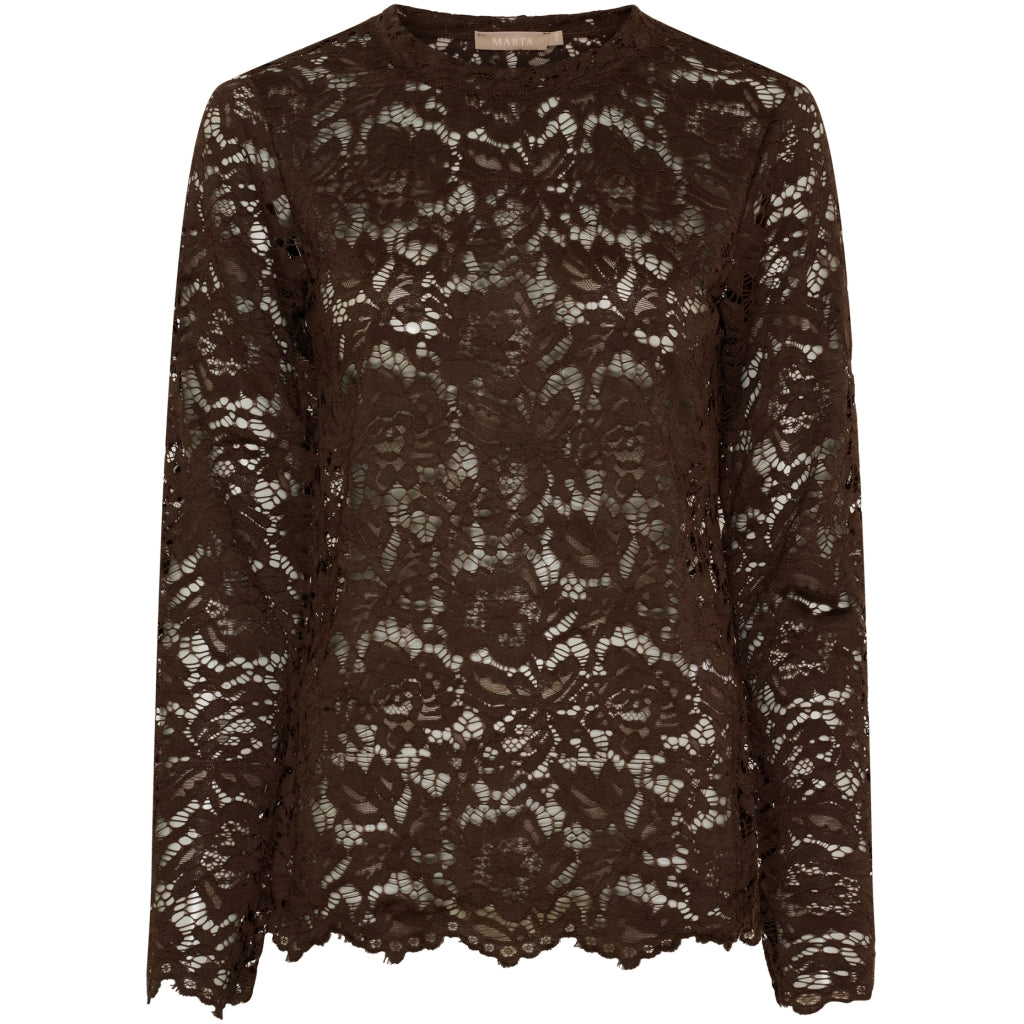 MARTA DU CHATEAU Marta du Chateau dame langærmet blonde t-shirt LS Tee Moro