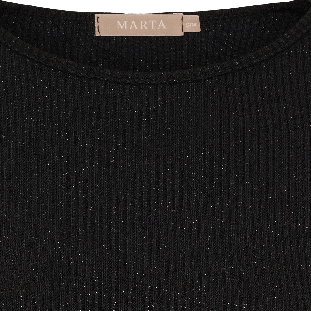 MARTA DU CHATEAU Marta du Chateau dame langærmet t-shirt 38915M LS Tee Black