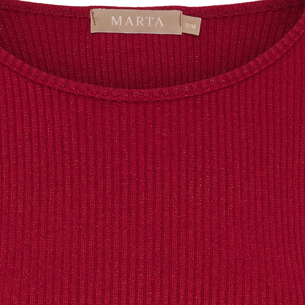 MARTA DU CHATEAU Marta du Chateau dame langærmet t-shirt 38915M LS Tee Bordeaux