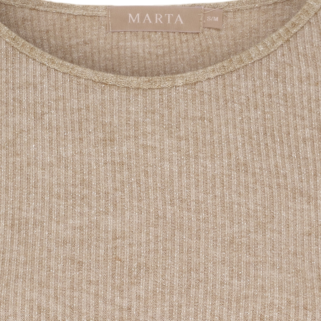 MARTA DU CHATEAU Marta du Chateau dame langærmet t-shirt 38915M LS Tee Camel