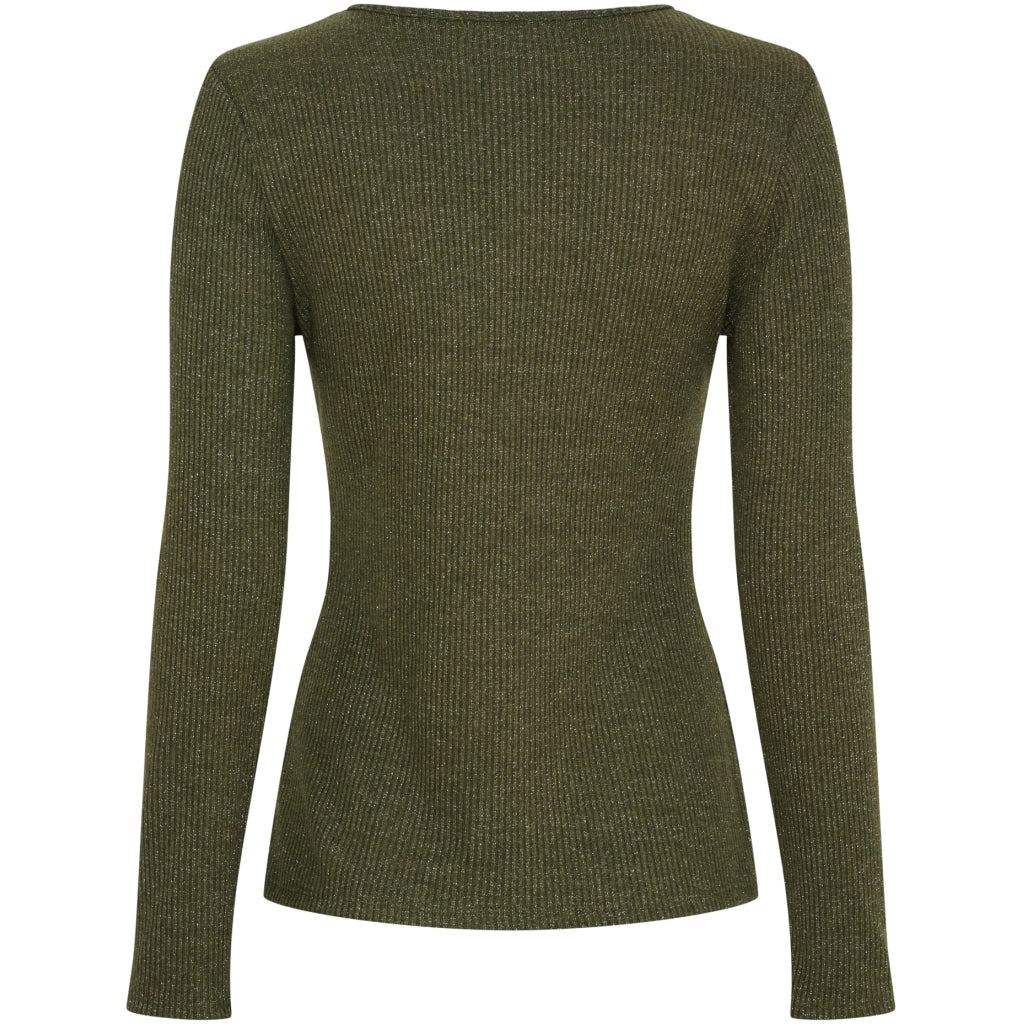 MARTA DU CHATEAU Marta du Chateau dame langærmet t-shirt 38915M LS Tee Oliven