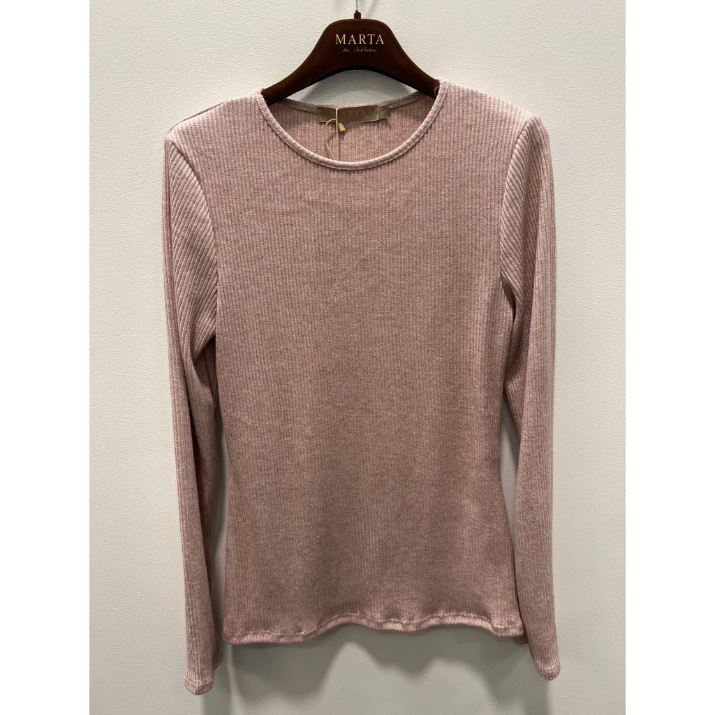 MARTA DU CHATEAU Marta du Chateau dame langærmet t-shirt 38915M LS Tee Rosa