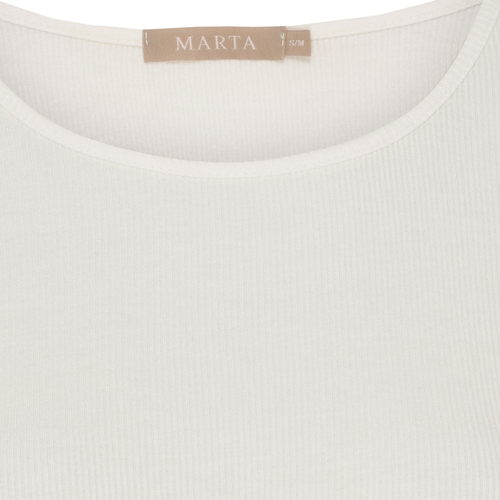 MARTA DU CHATEAU Marta du Chateau dame langærmet t-shirt MdcAster 4906 LS Tee Cream