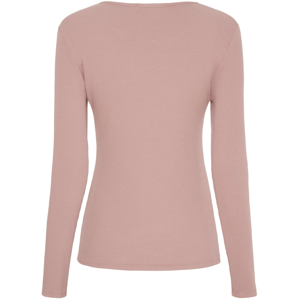 MARTA DU CHATEAU Marta du Chateau dame langærmet t-shirt MdcAster 4906 LS Tee Rosa Blush